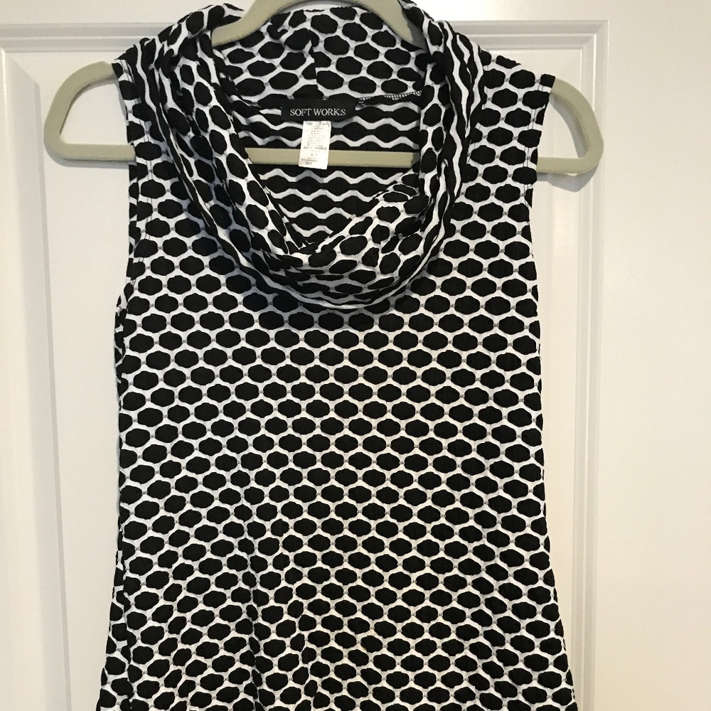 SoftWorks sleeveless Cowl Neck